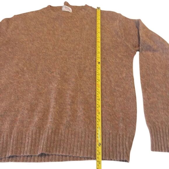 Puritan Brown Wool Pullover Long Sleeves Vintage Sweater Size Large - Picture 10 of 10